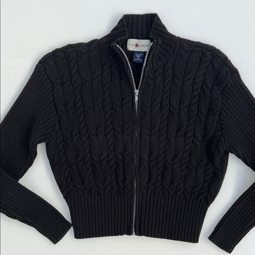 🖤Vtg 90s Girls The Limited zip cardigan sweater🖤